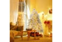 COSTWAY Künstlicher Weihnachtsbaum 146cm mit 150 LEDs & Ständer Bild 1