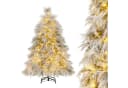 COSTWAY Künstlicher Weihnachtsbaum 146cm mit 150 LEDs & Ständer Bild 2