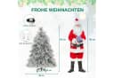 COSTWAY Künstlicher Weihnachtsbaum 146cm mit 150 LEDs & Ständer Bild 3