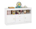 COSTWAY Spielzeugschrank Kinder Holz 106 x 30 x 62 cm Weiß Bild 2