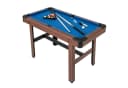 COSTWAY Billardtisch Blau mit Kugelsatz und 2 Queues Bild 2