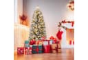 COSTWAY Künstlicher Weihnachtsbaum 150cm 130 LEDs 378 Zweigspitze Bild 1