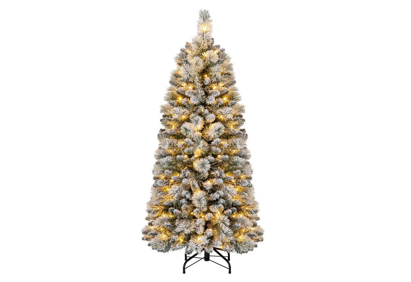COSTWAY Künstlicher Weihnachtsbaum 150cm 130 LEDs 378 Zweigspitze - Bild 2