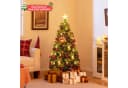 COSTWAY Künstlicher Weihnachtsbaum 150cm Grün 170 Spitzen 49 LEDs Bild 1