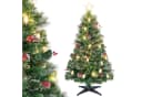 COSTWAY Künstlicher Weihnachtsbaum 150cm Grün 170 Spitzen 49 LEDs Bild 2
