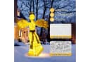 COSTWAY Weihnachtsfigur LED Weihnachtsengel 150cm hoch Bild 5
