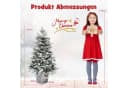 COSTWAY Künstlicher Weihnachtsbaum 100cm 80 mehrfarbige LEDs 148 Spitzen Bild 3