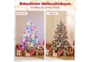 COSTWAY Künstlicher Weihnachtsbaum 100cm 80 mehrfarbige LEDs 148 Spitzen Bild 4
