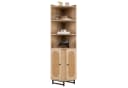 COSTWAY Bücherregal Eckregal 172cm Hochschrank mit 4 Regalen beige Bild 2