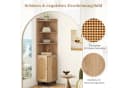 COSTWAY Bücherregal Eckregal 172cm Hochschrank mit 4 Regalen beige Bild 3