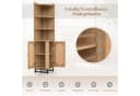 COSTWAY Bücherregal Eckregal 172cm Hochschrank mit 4 Regalen beige Bild 5