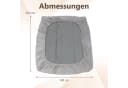 COSTWAY Matratzenschoner Grau mit Schwammpolsterung Bild 3