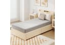 COSTWAY Matratzenschoner Grau Polyester 90x200cm Bild 1
