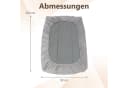 COSTWAY Matratzenschoner Grau Polyester 90x200cm Bild 3