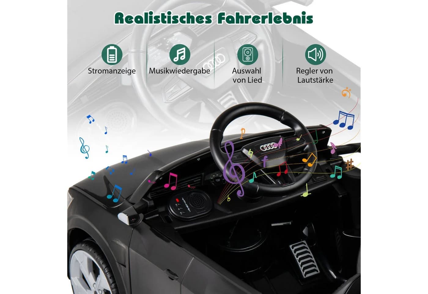 KOMFOTTEU Elektro-Kinderauto Audi SQ8 12V 30kg - Bild 5