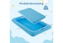 KOMFOTTEU Kinderluftbett 2-in-1 mit Pumpe Blau/Grau Bild 4