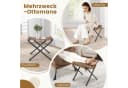 COSTWAY Relaxsessel mit Hocker, 150kg belastbar, ergonomisch, Polyester Bild 3