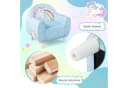 COSTWAY Kindersofa Einhorn Blau mit Spandex-Bezug Bild 3