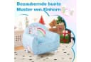 COSTWAY Kindersofa Einhorn Blau mit Spandex-Bezug Bild 5