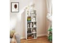 COSTWAY Bücherregal 5 Ebenen 10 Fächer Weiß Modern Bild 1