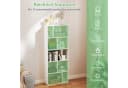 COSTWAY Bücherregal 5 Ebenen 10 Fächer Weiß Modern Bild 3