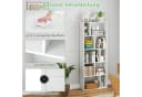 COSTWAY Bücherregal 5 Ebenen 10 Fächer Weiß Modern Bild 5