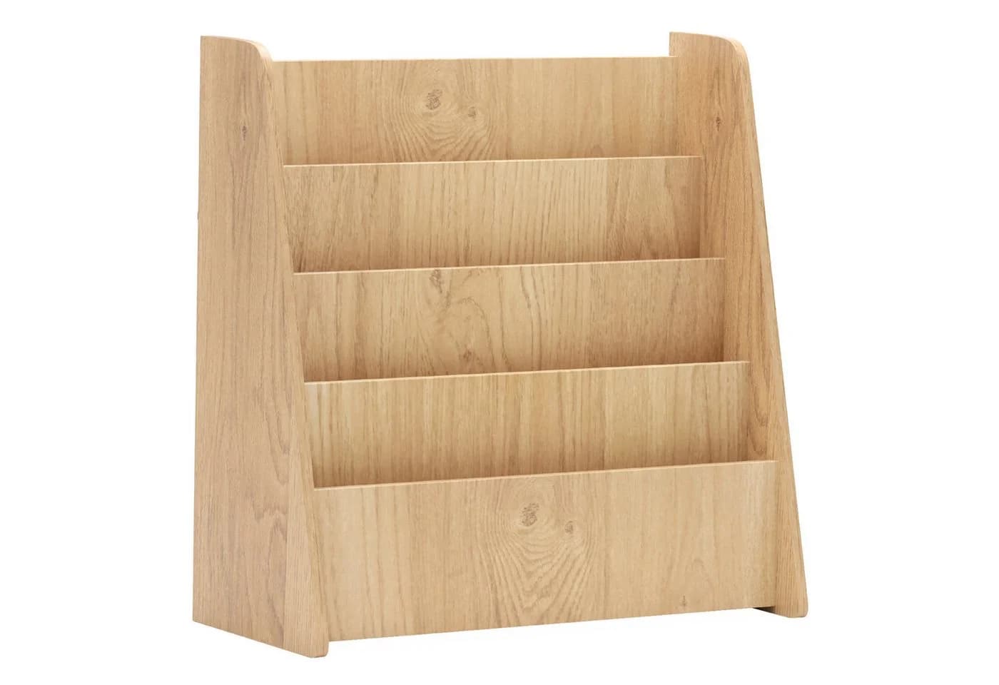 COSTWAY Kinderregal 4 Ablagefächer 57,5 x 26,5 x 59 cm Natur - Bild 2
