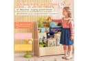 COSTWAY Kinderregal 4 Ablagefächer 57,5 x 26,5 x 59 cm Natur Bild 5