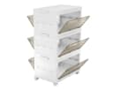 COSTWAY Aufbewahrungsbox 3er Set Stapelboxen faltbar auf Rollen Bild 2