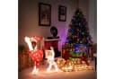 COSTWAY Weihnachtsfigur mit Schlitten & Geschenkboxen, 170 LED-Lichter Bild 1
