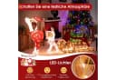 COSTWAY Weihnachtsfigur mit Schlitten & Geschenkboxen, 170 LED-Lichter Bild 4