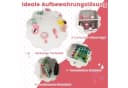 COSTWAY Schminktisch Kidner mit Stuhl & LED Spiegel & Schublade, ab 3 Jahre Bild 1