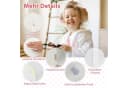 COSTWAY Schminktisch Kidner mit Stuhl & LED Spiegel & Schublade, ab 3 Jahre Bild 4
