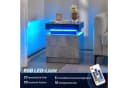 COSTWAY LED-Nachttisch 2-St. Schwarz/Grau mit Fernbedienung Bild 3