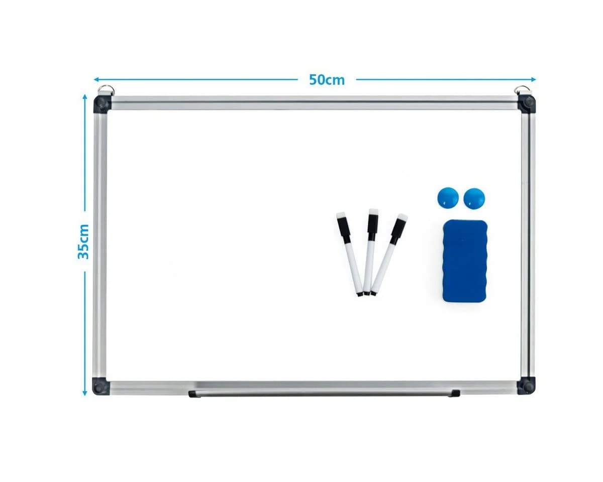 COSTWAY Magnettafel Whiteboard Pinnwand Wandtafel Board Alurahmen - Bild 3