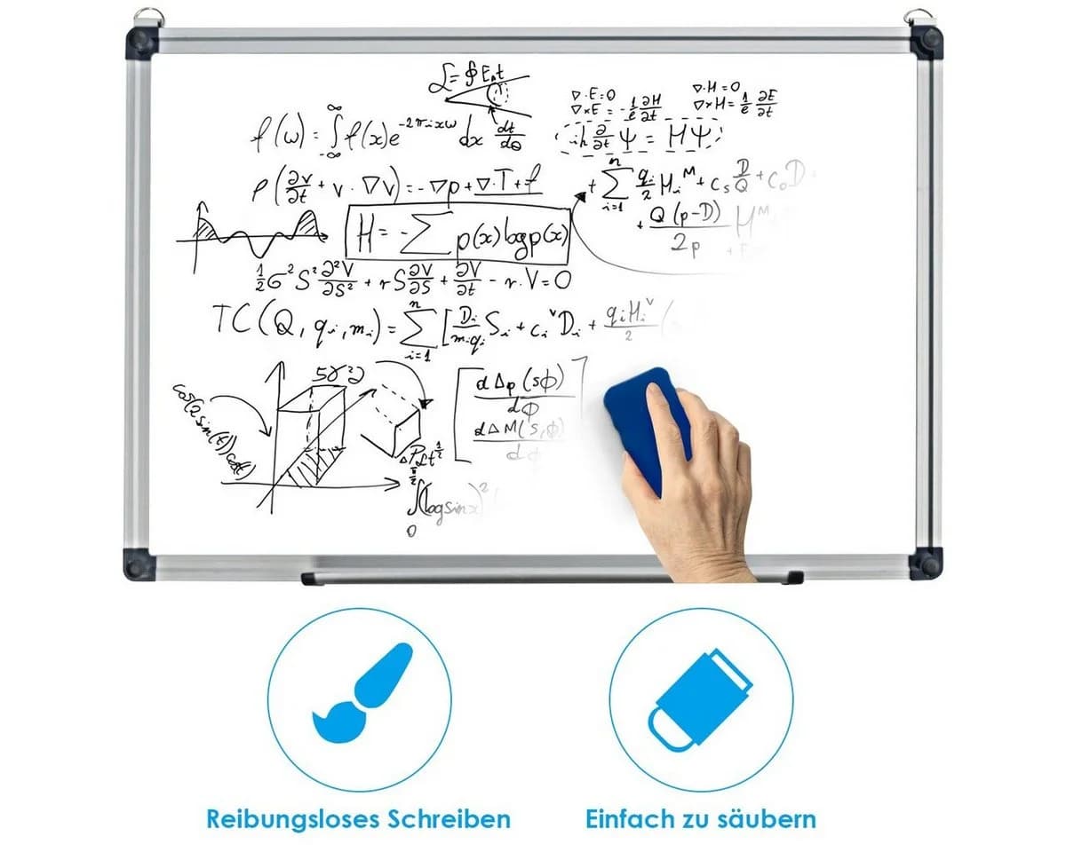 COSTWAY Magnettafel Whiteboard Pinnwand Wandtafel Board Alurahmen - Bild 4