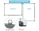 COSTWAY Magnettafel Whiteboard Pinnwand Wandtafel Board Alurahmen Bild 5