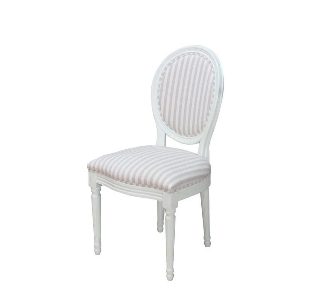 ebuy24 Rokoko/Amaretta Esszimmerstuhl Antikweiß Beige 2er Set - Bild 2