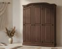 ebuy24 New Mexico Kleiderschrank 3-türig Kiefer Massiv Bild 3