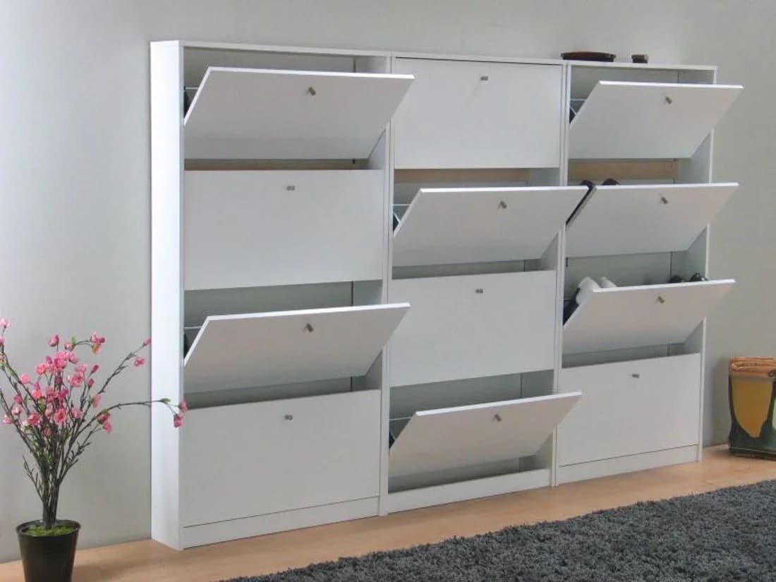 ebuy24 Schuhschrank Escape 12 Türen Weiß - Bild 3
