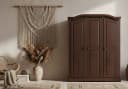ebuy24 Kleiderschrank Rico 3-türig 152 cm Kiefernholz Bild 4
