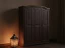 ebuy24 Kleiderschrank Rico 3-türig 152 cm Kiefernholz Bild 5
