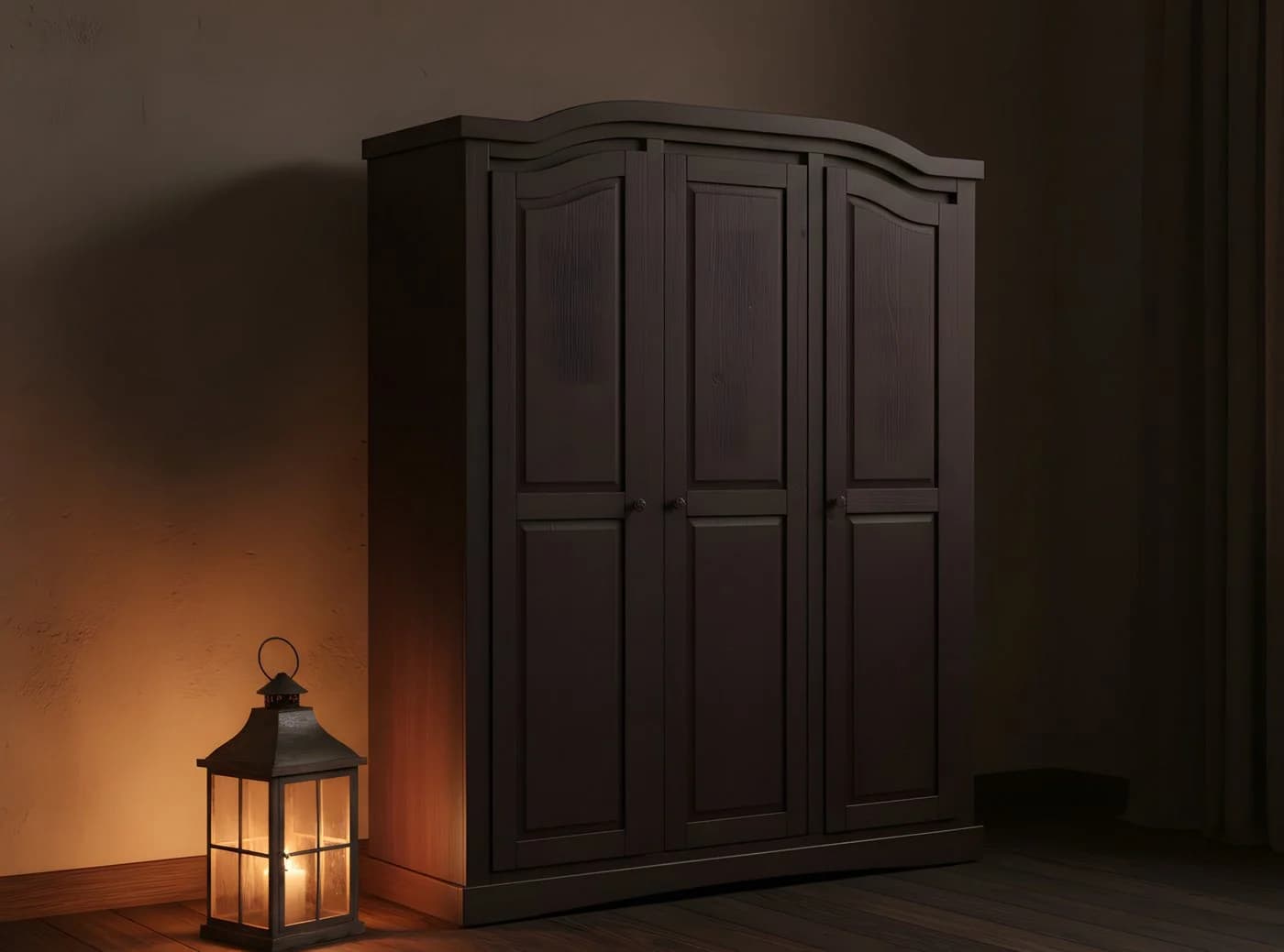 ebuy24 Kleiderschrank Rico 3-türig 152 cm Kiefernholz - Bild 5