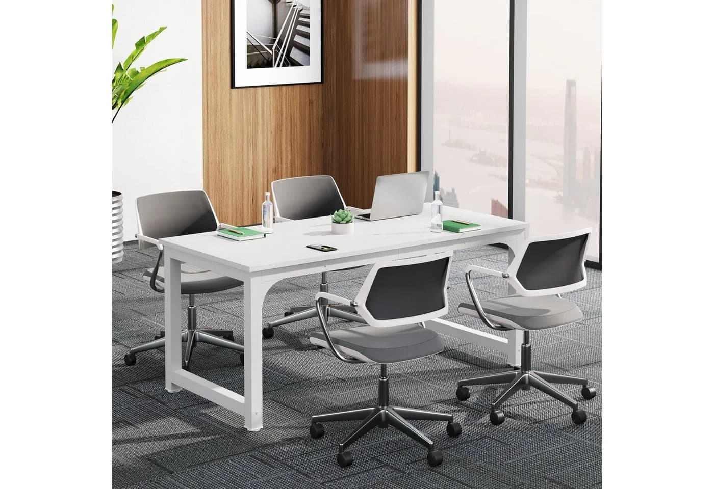 Tribesigns Arbeitstisch 180x80 cm Industrial Design - Bild 4
