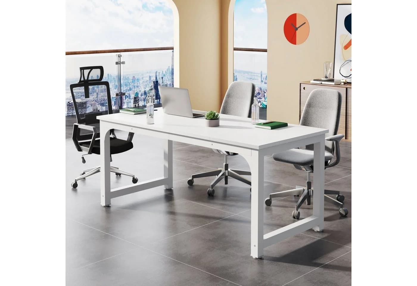 Tribesigns Arbeitstisch 180x80 cm Industrial Design - Bild 5