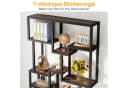 Tribesigns Bücherregal 7-stufig Braun Holzwerkstoff Metall Bild 3