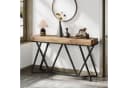 Tribesigns Konsolentisch 140cm Holz-Eingangstisch Metallsockel Bild 1