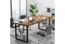 Tribesigns Schreibtisch Rustikales Braun & Schwarz 160 x 80 x 75 cm Bild 5