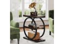 Tribesigns Beistelltisch 3-Tier Schmaler Holz Couchtisch Metallrahmen Bild 4