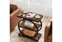 Tribesigns Beistelltisch 3-Tier Schmaler Holz Couchtisch Metallrahmen Bild 5